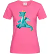 Жіноча футболка Бірюзовий Дракон Яскраво-рожевий Жіноча футболка Бірюзовий Дракон Яскраво-рожевий фото