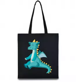 Эко-сумка Бірюзовий Дракон Черный фото