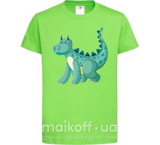 Детская футболка Зеленый Дракон Лаймовый фото