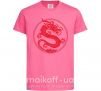 Детская футболка Дракон в круге Ярко-розовый фото