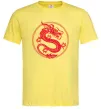 Мужская футболка Дракон в колі Лимонный фото