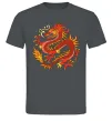 Мужская футболка Дракон полум'я Графит фото