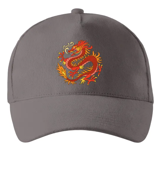Кепка Дракон полум'я Серый фото