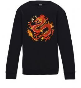 Детский Свитшот Дракон полум'я