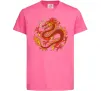 Детская футболка Дракон полум'я Ярко-розовый фото