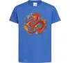 Детская футболка Дракон полум'я Ярко-синий фото