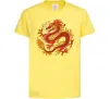 Детская футболка Дракон полум'я Лимонный фото