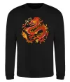 Свитшот Дракон полум'я Черный фото