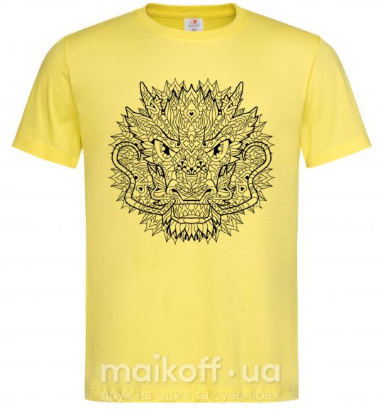 Чоловіча футболка Black dragon Лимонний фото