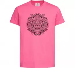 Детская футболка Black dragon Ярко-розовый фото