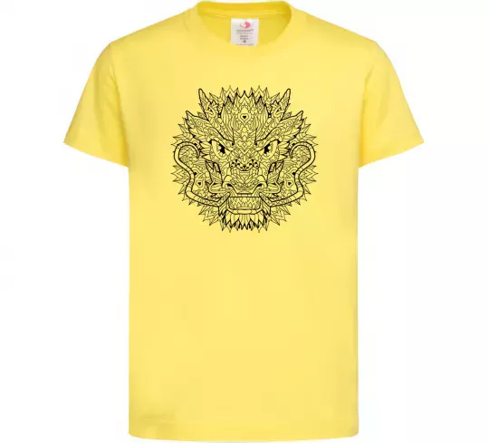 Детская футболка Black dragon Лимонный фото