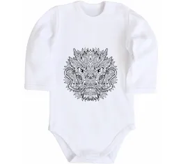 Детский боди Dragon Family Белый фото