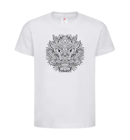 Дитяча футболка Black dragon Білий фото