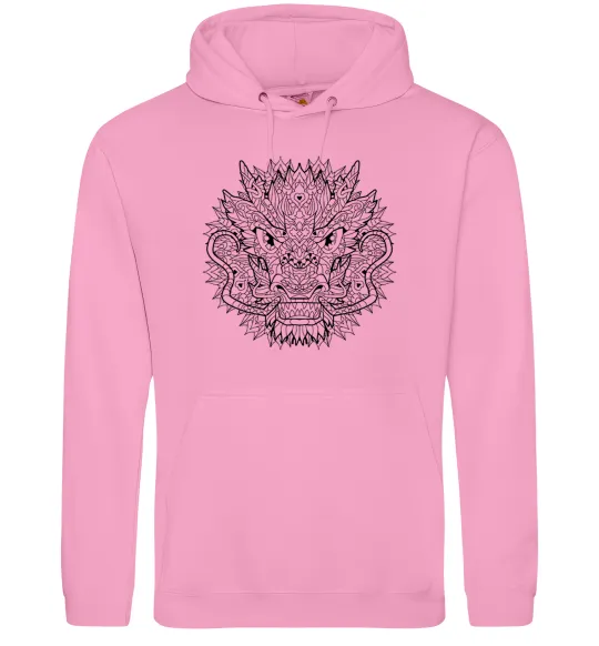 Жіноча толстовка (худі) Black dragon Рожевий фото