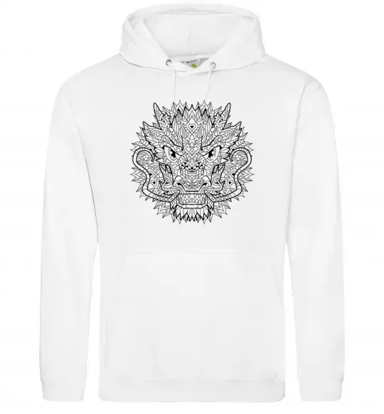 Жіноча толстовка (худі) Black dragon Білий фото