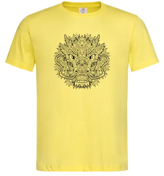 Мужская футболка Black dragon Лимонный фото