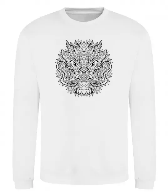 Свитшот Black dragon Белый фото