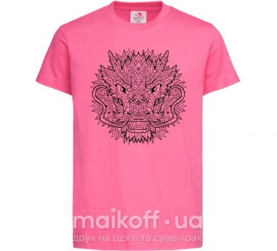 Дитяча футболка Black dragon Яскраво-рожевий фото
