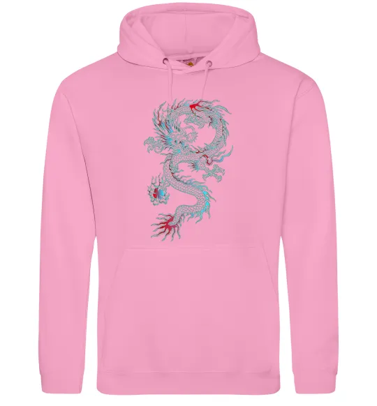 Мужская толстовка (худи) Gradient dragon Розовый фото