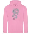 Женская толстовка (худи) Gradient dragon Розовый фото