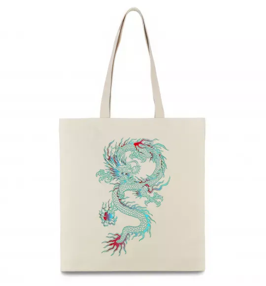 Эко-сумка Gradient dragon Бежевый фото