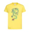 Дитяча футболка Gradient dragon Лимонний фото