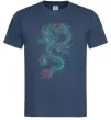 Мужская футболка Gradient dragon Темно-синий фото
