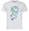 Мужская футболка Gradient dragon Белый фото