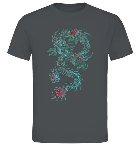 Мужская футболка Gradient dragon Графит фото
