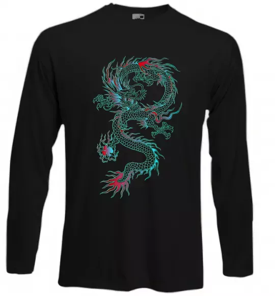 Лонгслив Gradient dragon Черный фото