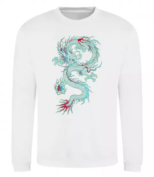 Свитшот Gradient dragon Белый фото