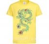 Детская футболка Gradient dragon Лимонный фото
