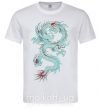 Мужская футболка Gradient dragon Белый фото