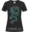 Женская футболка Gradient dragon Черный фото