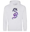 Мужская толстовка (худи) Violet dragon Серый меланж фото