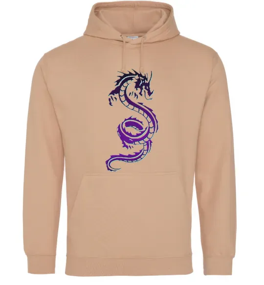 Жіноча толстовка (худі) Violet dragon Пісочний фото