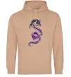 Жіноча толстовка (худі) Violet dragon Пісочний фото