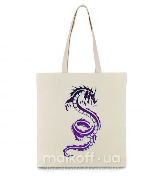 Эко-сумка Violet dragon Бежевый фото