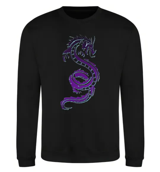 Свитшот Violet dragon Черный фото