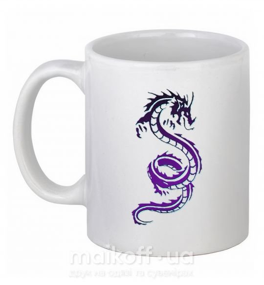 Чашка керамическая Violet dragon Белый фото