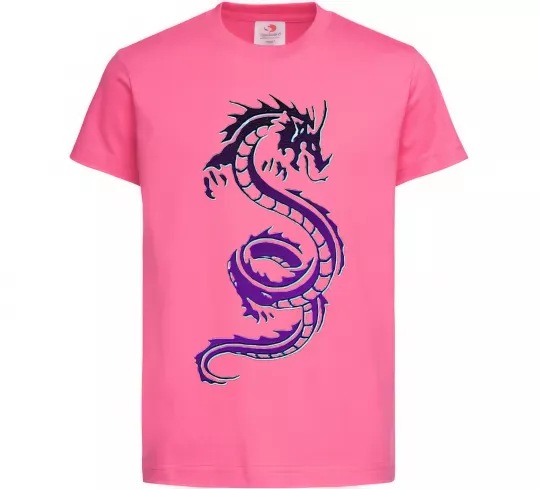 Детская футболка Violet dragon Ярко-розовый фото