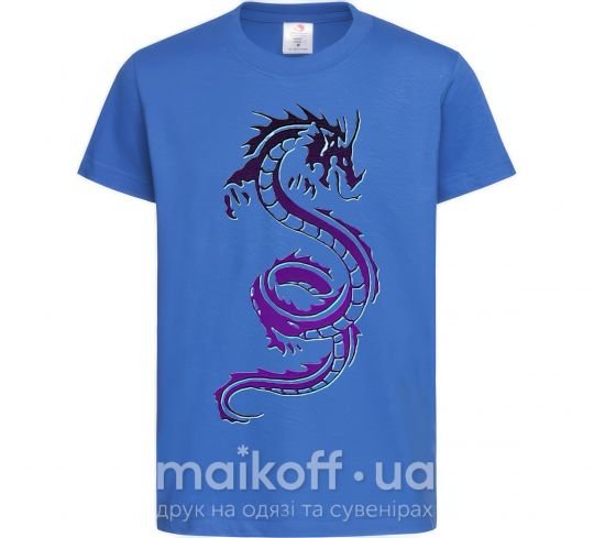 Детская футболка Violet dragon Ярко-синий фото