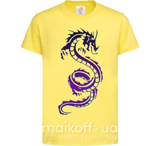 Детская футболка Violet dragon Лимонный фото