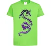 Детская футболка Violet dragon Лаймовый фото