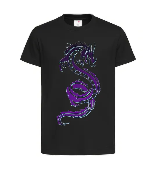 Дитяча футболка Violet dragon Чорний фото