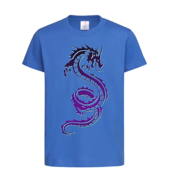Дитяча футболка Violet dragon Яскраво-синій фото