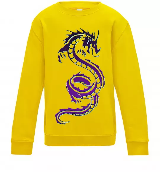 Дитячий світшот Violet dragon Сонячно жовтий фото