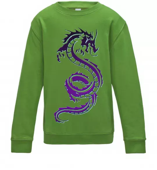 Дитячий світшот Violet dragon Лаймовий фото