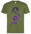 Мужская футболка Violet dragon Оливковый фото