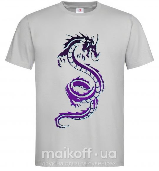 Мужская футболка Violet dragon Серый фото